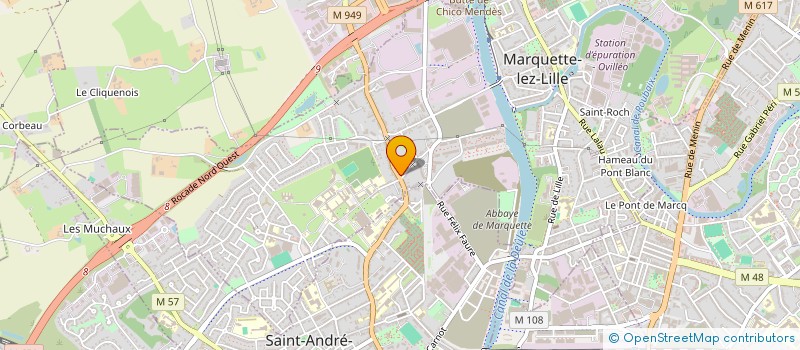 localisation de l'entreprise MONSIEUR JAOUAD AFAKIR  MARQUETTE-LEZ-LILLE