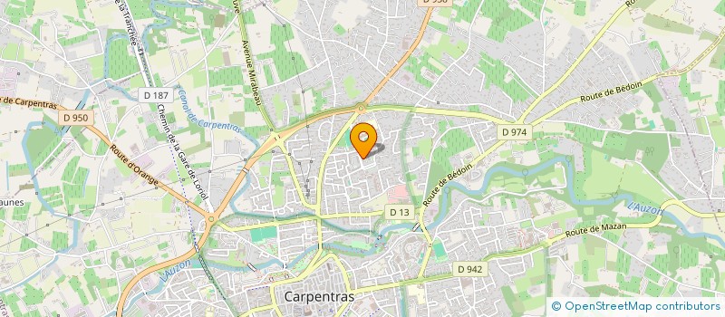 localisation de l'entreprise MONSIEUR JAOUAD AZAHAF  CARPENTRAS