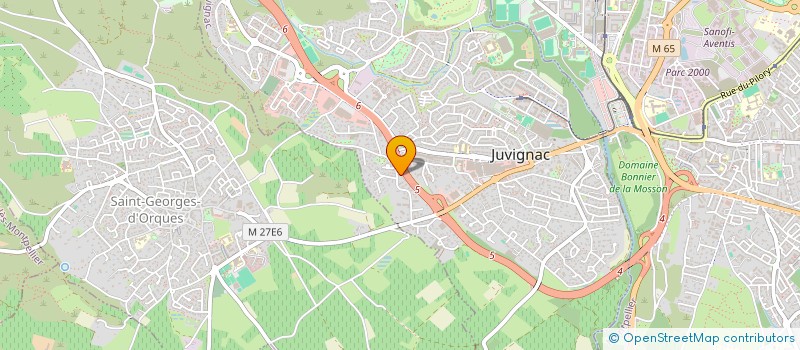 localisation de l'entreprise MONSIEUR JAOUAD BOUCHANE  JUVIGNAC