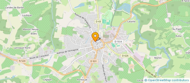 localisation de l'entreprise MONSIEUR JAOUAD BOUROUAH  EAUZE