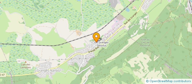 localisation de l'entreprise MONSIEUR JAOUAD DAHBI  GRANGES-NARBOZ