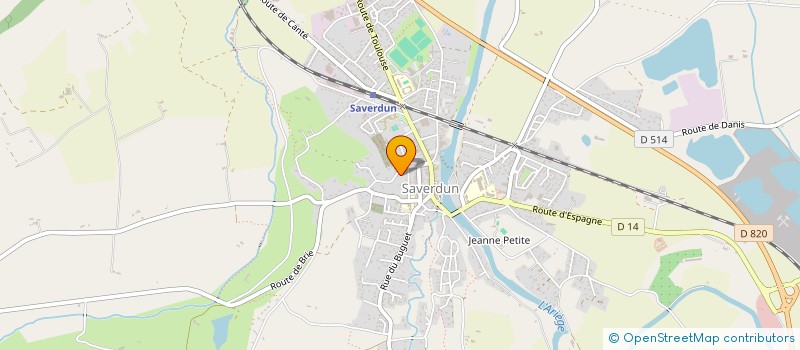 localisation de l'entreprise MONSIEUR JAOUAD DAHHANE à SAVERDUN