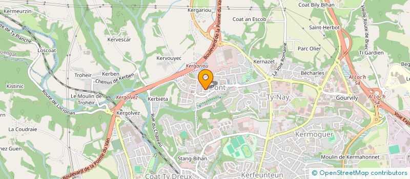 localisation de l'entreprise MONSIEUR JAOUAD HAMDANI-HADDOUCH à QUIMPER