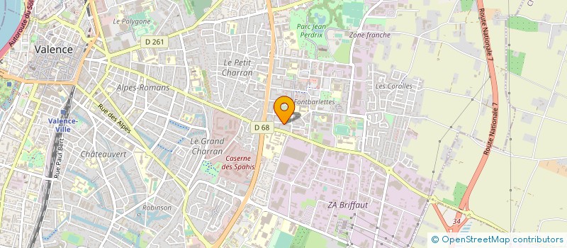 localisation de l'entreprise MONSIEUR JAOUAD KANNICHE à VALENCE