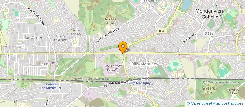 localisation de l'entreprise MONSIEUR JAOUAD KHENNACH à BILLY-MONTIGNY