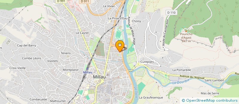 localisation de l'entreprise MONSIEUR JAOUADE SOUALAH  MILLAU