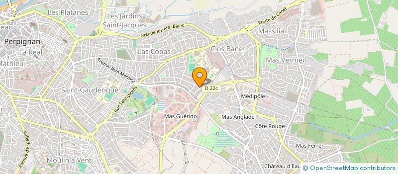 localisation de l'entreprise MONSIEUR JAOUDAT MELHEM à PERPIGNAN