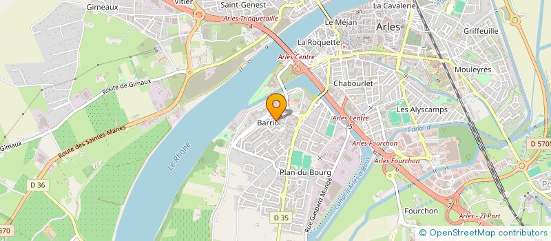 localisation de l'entreprise MONSIEUR JAOUED AMER à ARLES