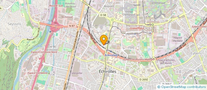 localisation de l'entreprise MONSIEUR JAOUED ELGARI  ECHIROLLES