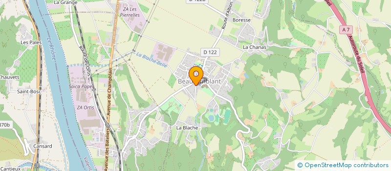 localisation de l'entreprise MONSIEUR JAOUEN LE CREURER  BEAUSEMBLANT