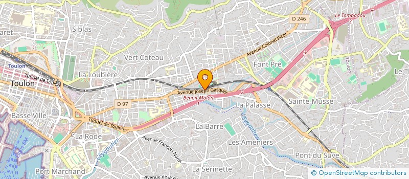 localisation de l'entreprise MONSIEUR JAOUHER GHARRAD  TOULON