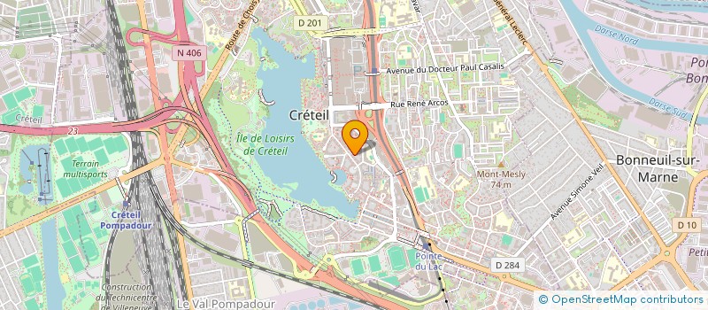 localisation de l'entreprise MONSIEUR JAPHET OKITO  CRETEIL