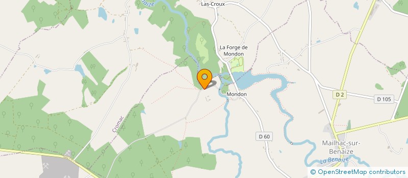 localisation de l'entreprise MONSIEUR JAROD DABEL à MAILHAC-SUR-BENAIZE