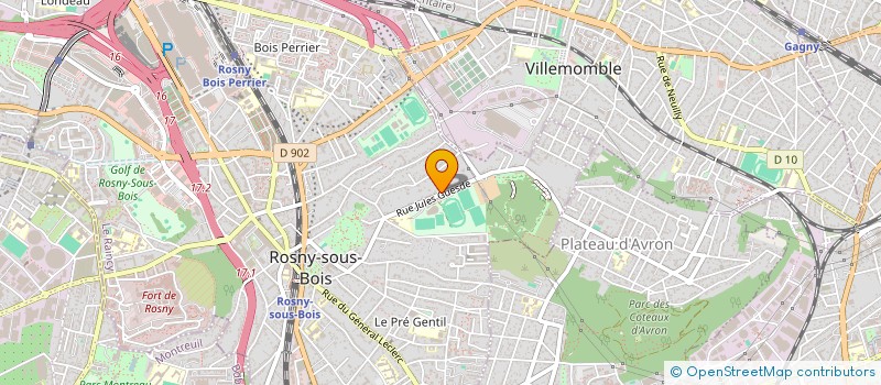 localisation de l'entreprise MONSIEUR JAROD FALCK à ROSNY-SOUS-BOIS