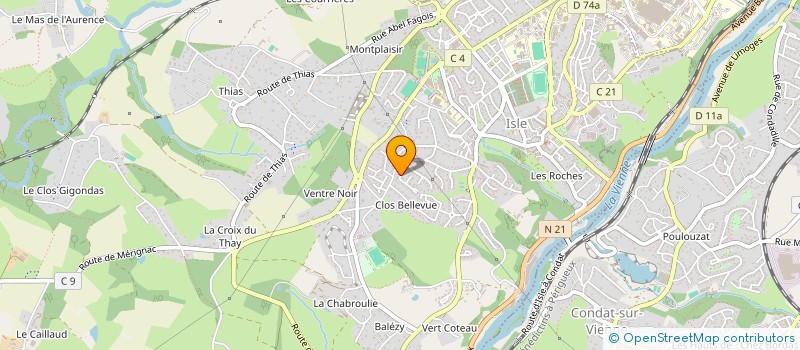localisation de l'entreprise MONSIEUR JAROD SOMBARDIER à LIMOGES