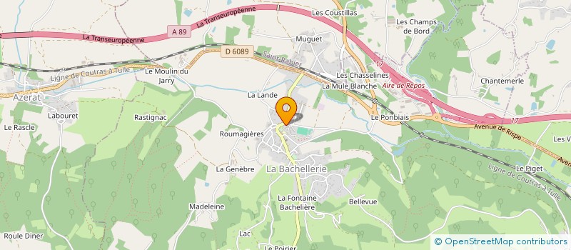 localisation de l'entreprise MONSIEUR JAROD THORET  LA BACHELLERIE