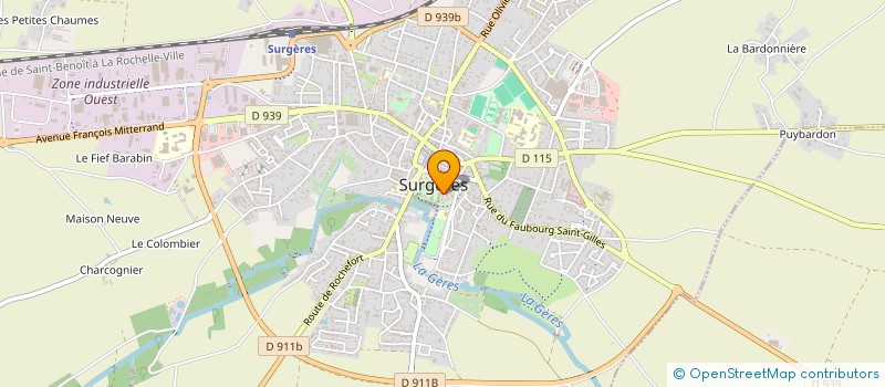 localisation de l'entreprise MONSIEUR JAROD ZIEGLER  SURGERES