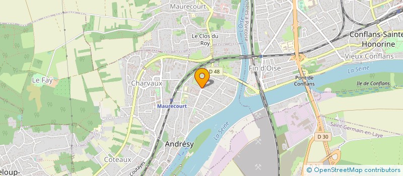 localisation de l'entreprise MONSIEUR JARODE PIBAULT  ANDRESY