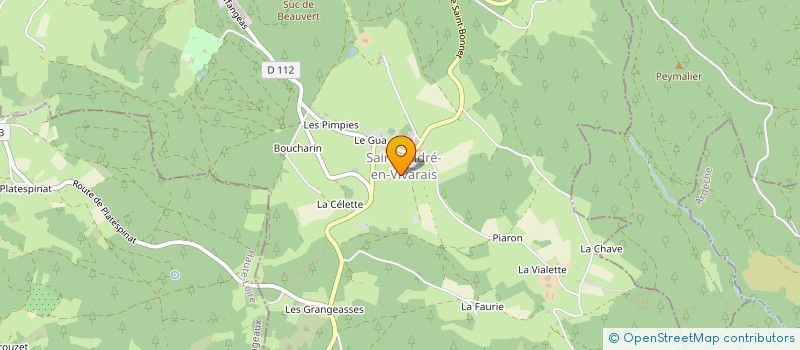 localisation de l'entreprise MONSIEUR JAROMIR ODLOZIL  SAINT-ANDRE-EN-VIVARAIS