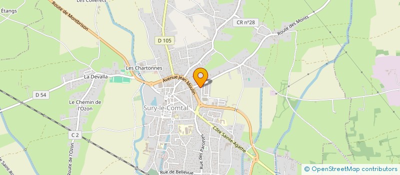 localisation de l'entreprise MONSIEUR JAROSLAV SVJATKIN  SURY-LE-COMTAL