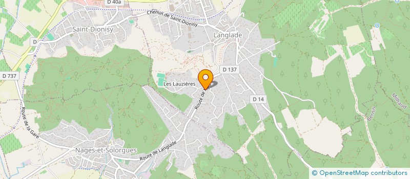 localisation de l'entreprise MONSIEUR JAROSLAW PEKALA  LANGLADE