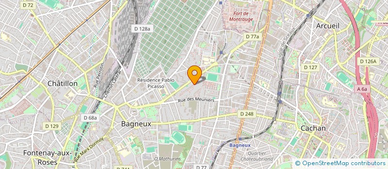 localisation de l'entreprise MONSIEUR JASEM RACHED à BAGNEUX