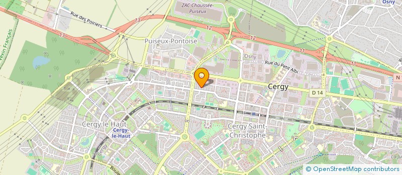 localisation de l'entreprise MONSIEUR JASINTH PUSHPARAJAH  CERGY