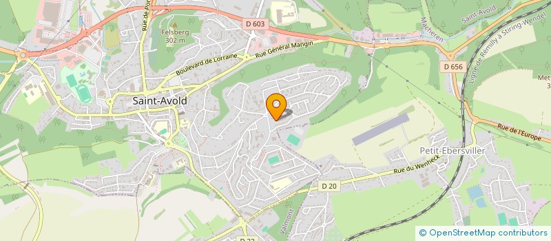 localisation de l'entreprise MONSIEUR JASMIN AHMETI  SAINT-AVOLD