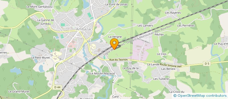 localisation de l'entreprise MONSIEUR JASMIN BIERI  AMBAZAC