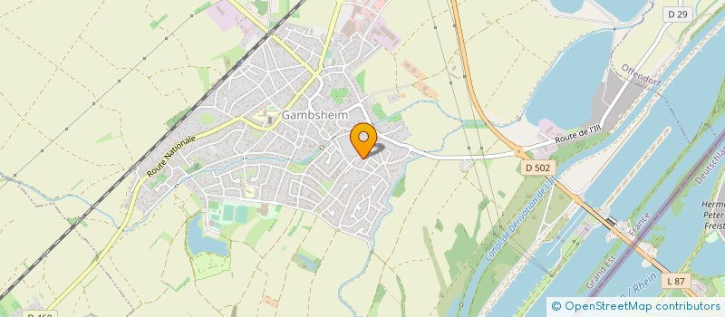 localisation de l'entreprise MONSIEUR JASMIN MEHIC  GAMBSHEIM