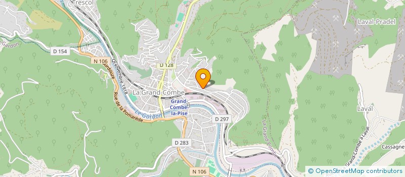 localisation de l'entreprise MONSIEUR JASMIN REDONDO  LA GRAND-COMBE