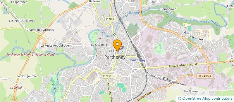 localisation de l'entreprise MONSIEUR JASMIN RIANDIERE  PARTHENAY