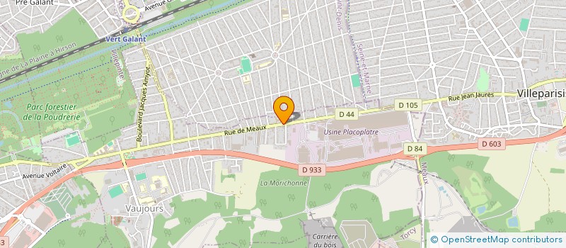 localisation de l'entreprise MONSIEUR JASON ANTUNES  VAUJOURS