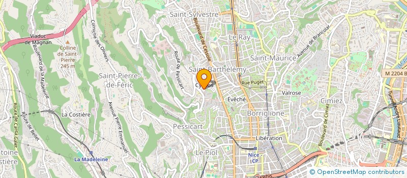 localisation de l'entreprise MONSIEUR JASON BAPTISTA GOMES TAVARES  NICE