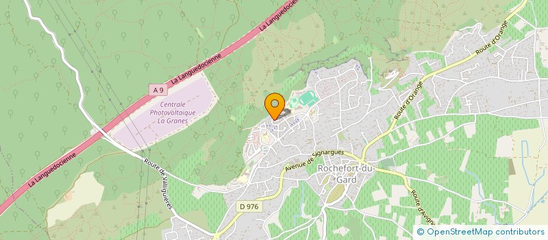 localisation de l'entreprise MONSIEUR JASON BELIN  ROCHEFORT-DU-GARD