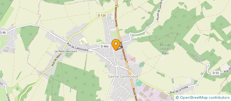 localisation de l'entreprise MONSIEUR JASON BERGER  SAINTE-GENEVIEVE