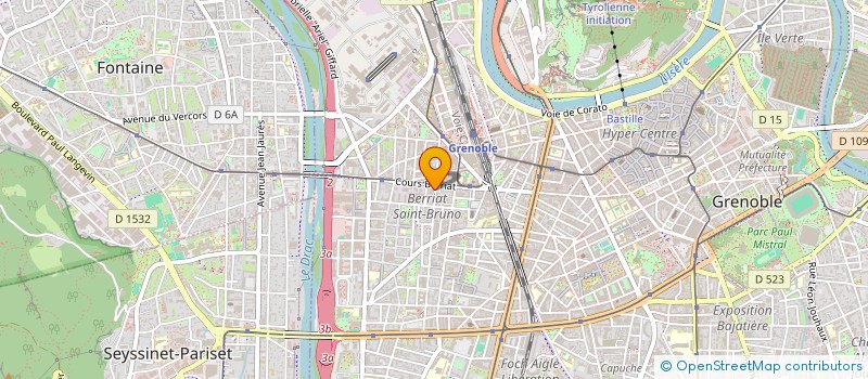 localisation de l'entreprise MONSIEUR JASON BONDUE à GRENOBLE