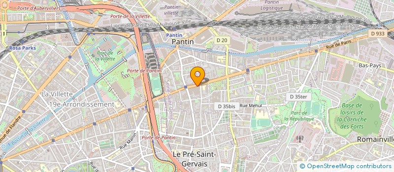 localisation de l'entreprise MONSIEUR JASON BOONE à PANTIN