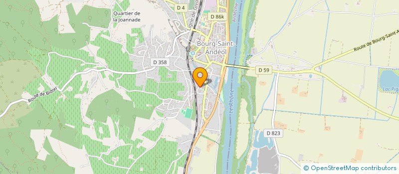 localisation de l'entreprise MONSIEUR JASON BRUZAC  BOURG-SAINT-ANDEOL