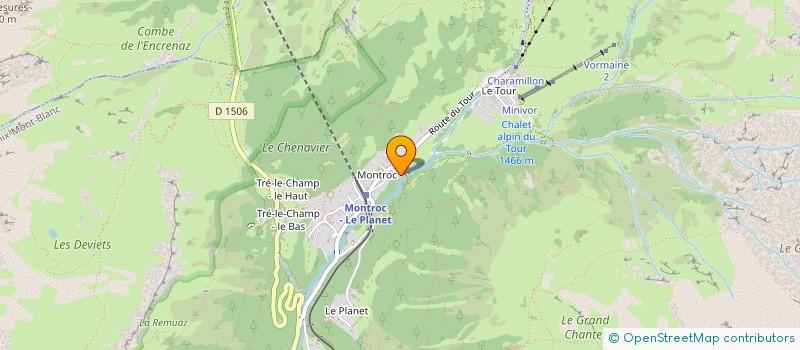 localisation de l'entreprise MONSIEUR JASON CARRUTHERS  CHAMONIX-MONT-BLANC