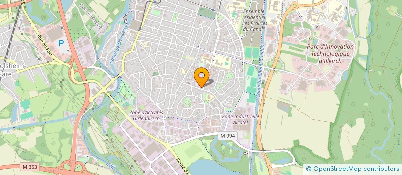 localisation de l'entreprise MONSIEUR JASON CHATEAU  ILLKIRCH-GRAFFENSTADEN