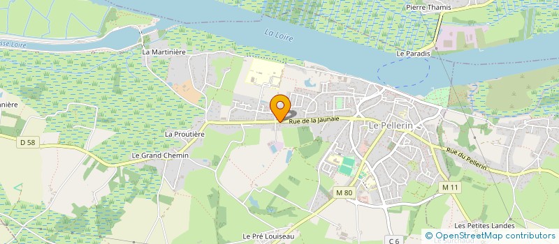 localisation de l'entreprise MONSIEUR JASON COURTIN  LE PELLERIN