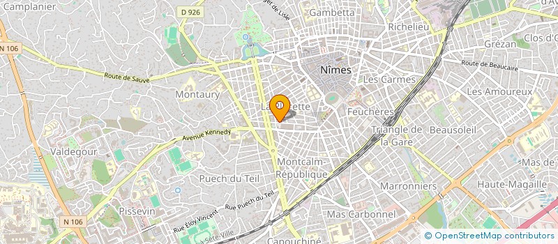 localisation de l'entreprise MONSIEUR JASON COZETTE  NIMES