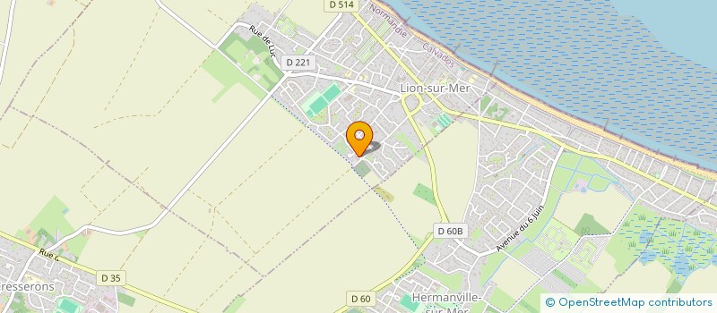 localisation de l'entreprise MONSIEUR JASON CUVIGNY  LION-SUR-MER