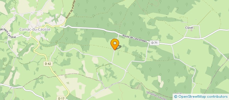 localisation de l'entreprise MONSIEUR JASON D'HAESE  CANIAC DU CAUSSE