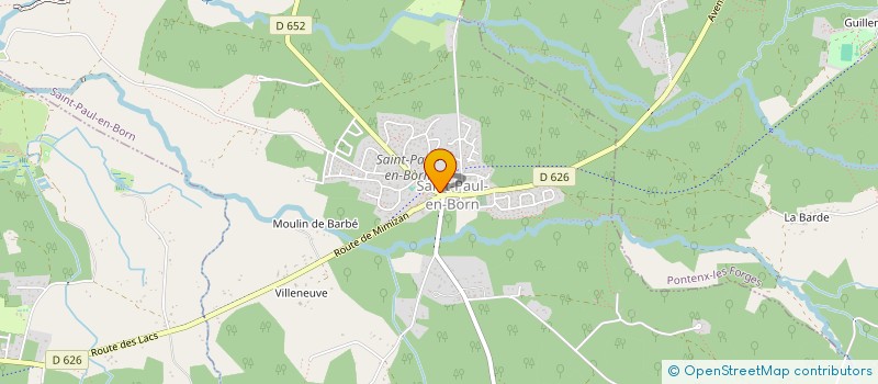 localisation de l'entreprise MONSIEUR JASON DAQUIN  SAINT-PAUL-EN-BORN