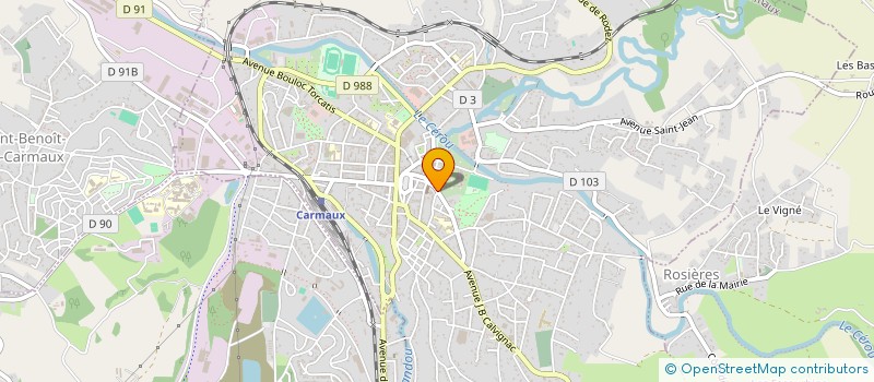 localisation de l'entreprise MONSIEUR JASON ESPINOS  CARMAUX