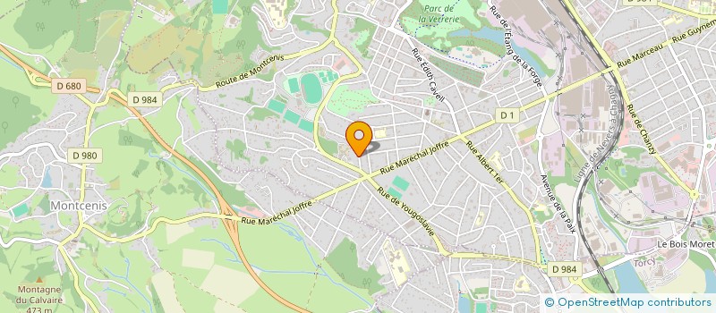 localisation de l'entreprise MONSIEUR JASON FERREIRA  LE CREUSOT