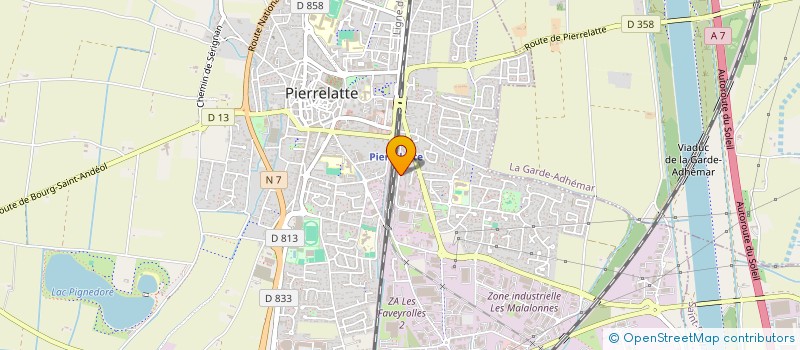 localisation de l'entreprise MONSIEUR JASON FOUCHER  PIERRELATTE