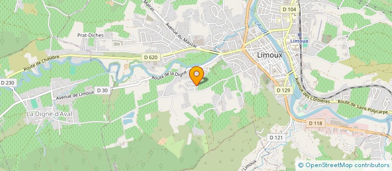 localisation de l'entreprise MONSIEUR JASON GAUTHIER  LIMOUX